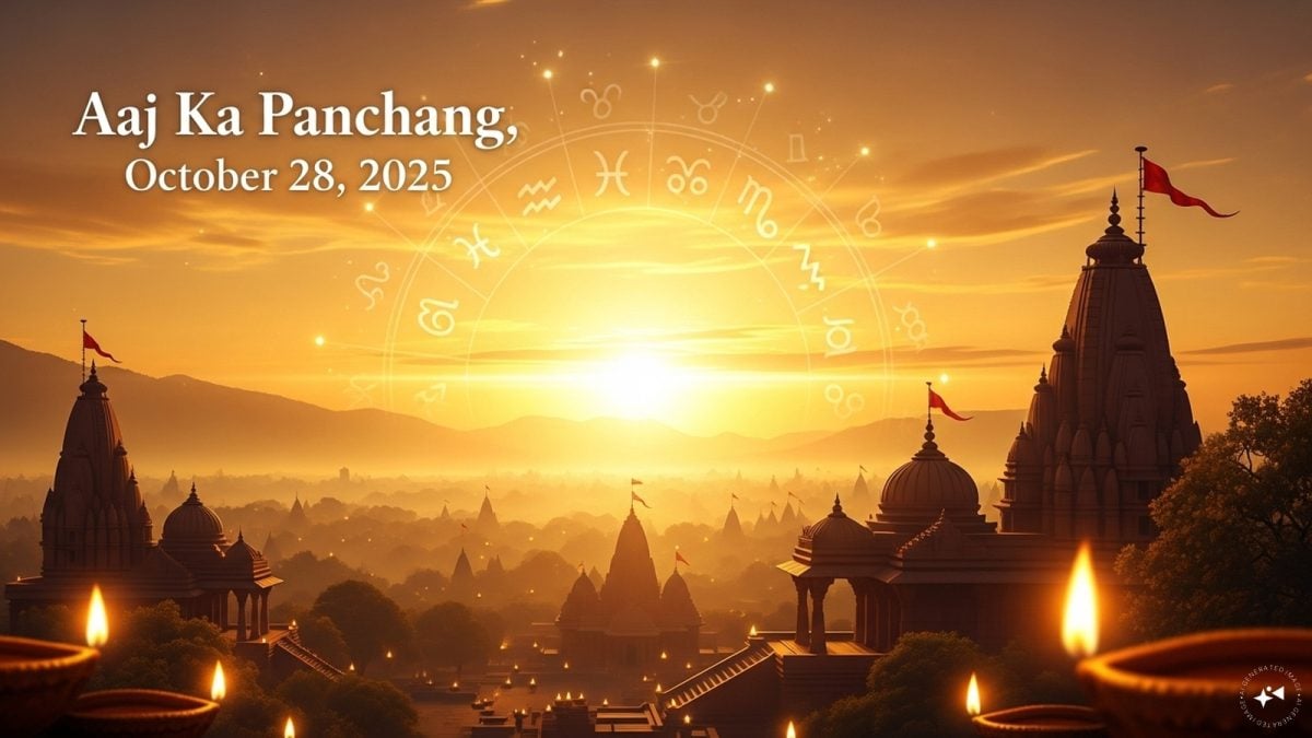 Aaj Ka Panchang, October 28, 2025: Tithi, Vrat, Shubh Muhurat & Rahu Kaal Today Aaj Ka Panchang, October 28, 2025: Tithi, Vrat, Shubh Muhurat & Rahu Kaal Today
