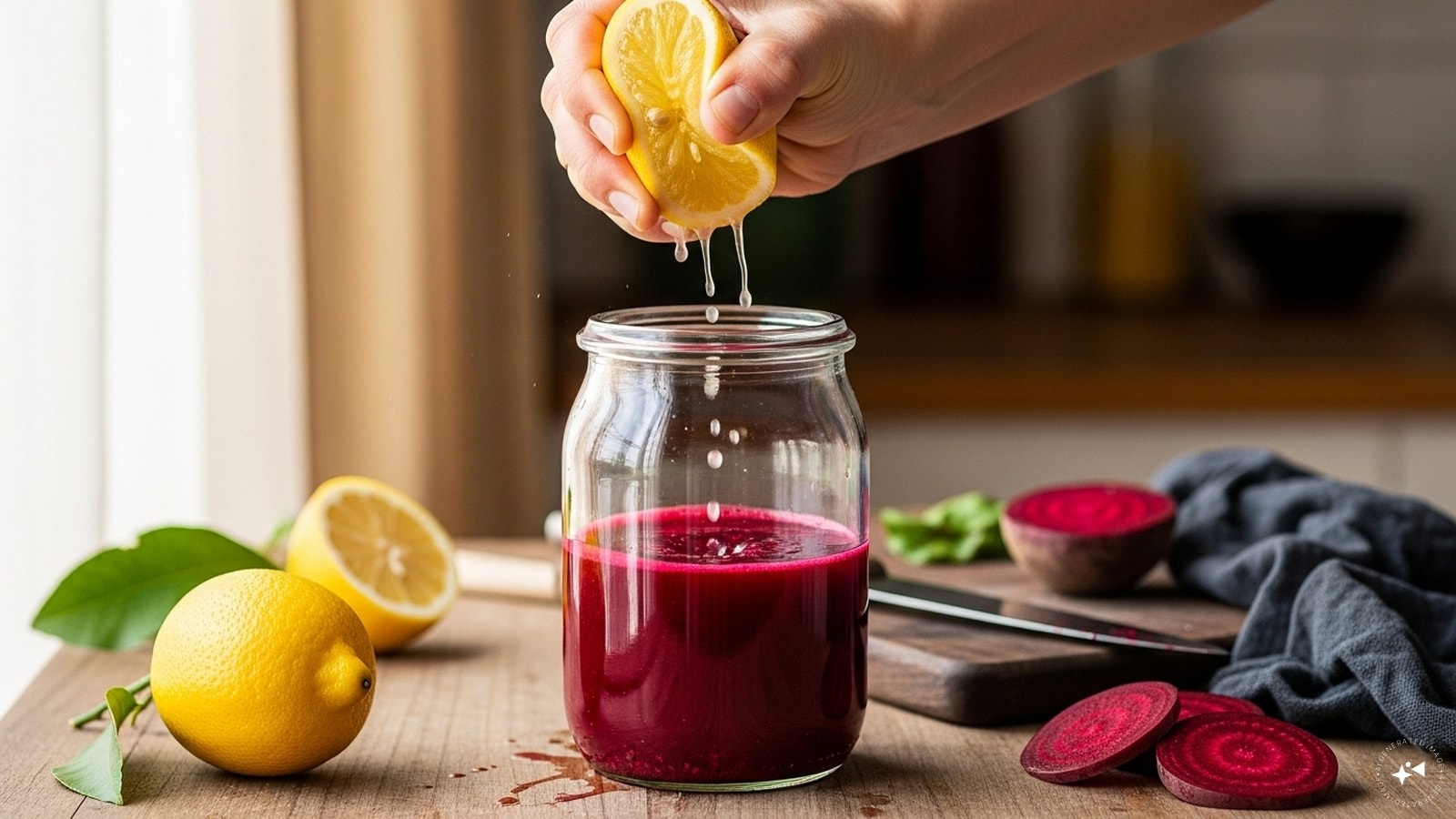 Now, squeeze in the juice of one lemon and stir well. (Image: AI-Generated) Now, squeeze in the juice of one lemon and stir well. (Image: AI-Generated)