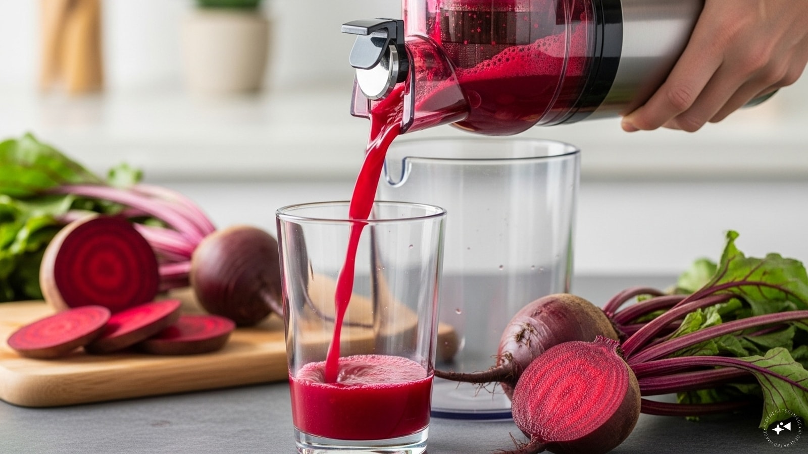 Pour the juice into a glass. Add a pinch of salt for taste. (Image: AI-Generated) Pour the juice into a glass. Add a pinch of salt for taste. (Image: AI-Generated)