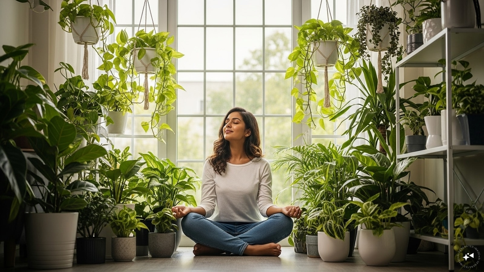Indoor plants can filter harmful pollutants, improve air quality, and are easy to maintain, making them ideal for homes and offices. (AI Generated)