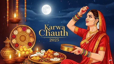 Karwa Chauth will be celebrated on October 10 this year. (AI generated image) 