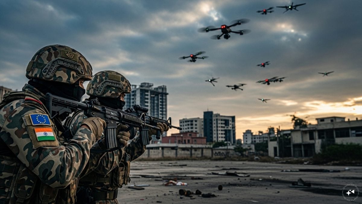India, EU Hold First-Ever Joint Counter-Terror Drill To Tackle Drone Threats
