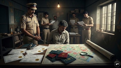 The accused's background, too, has drawn the attention of central agencies. (AI-generated image)