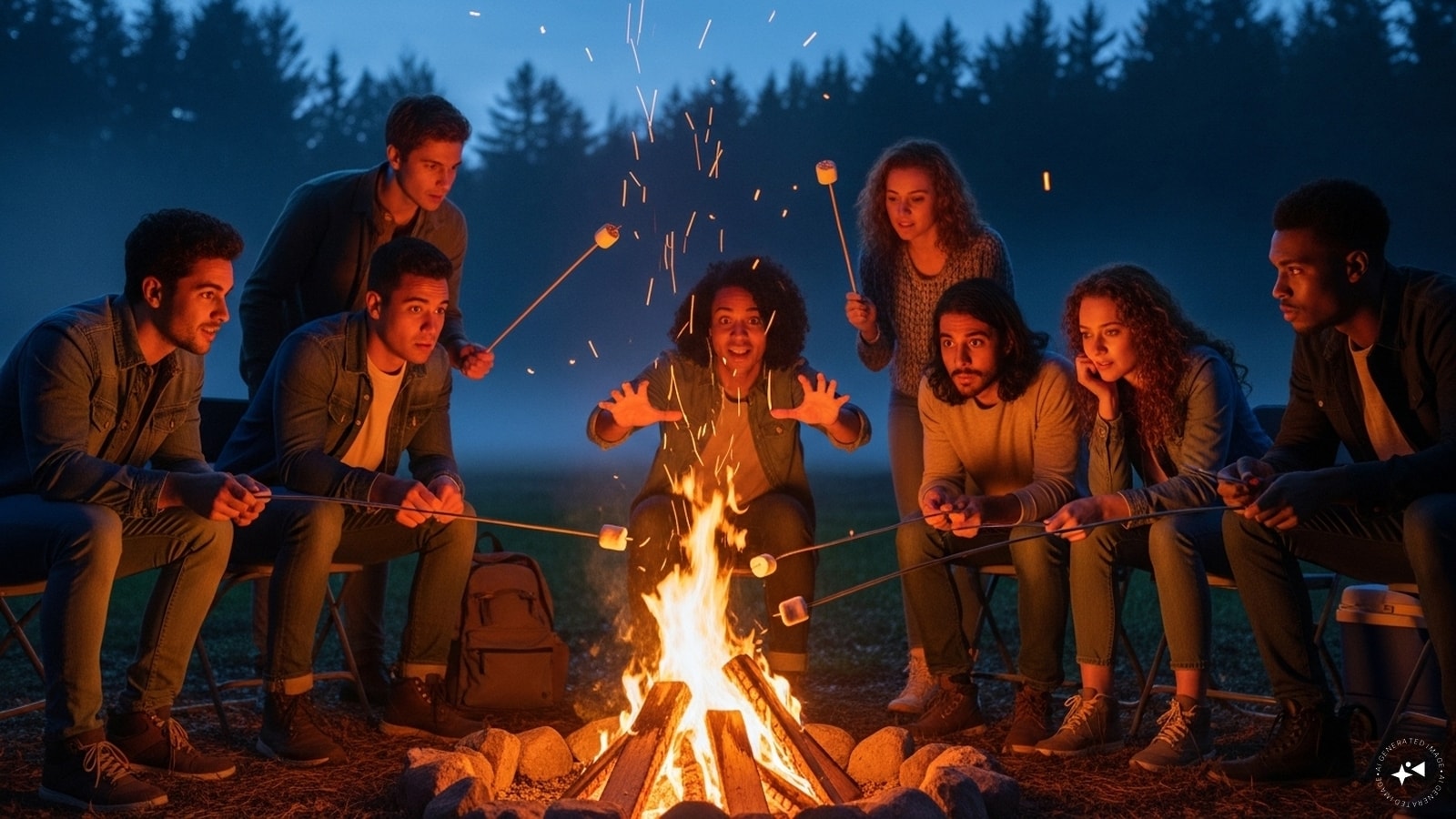 Ghost Story Campfire: Gather friends around a bonfire, roast marshmallows, and share original ghost stories.  Ghost Story Campfire: Gather friends around a bonfire, roast marshmallows, and share original ghost stories.