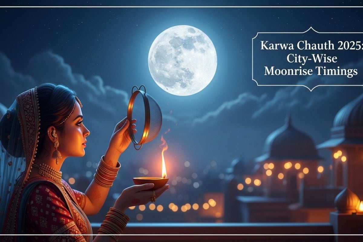 Karwa Chauth 2025: How Long Will The Fast Be Today? Check City-Wise Moonrise Timings