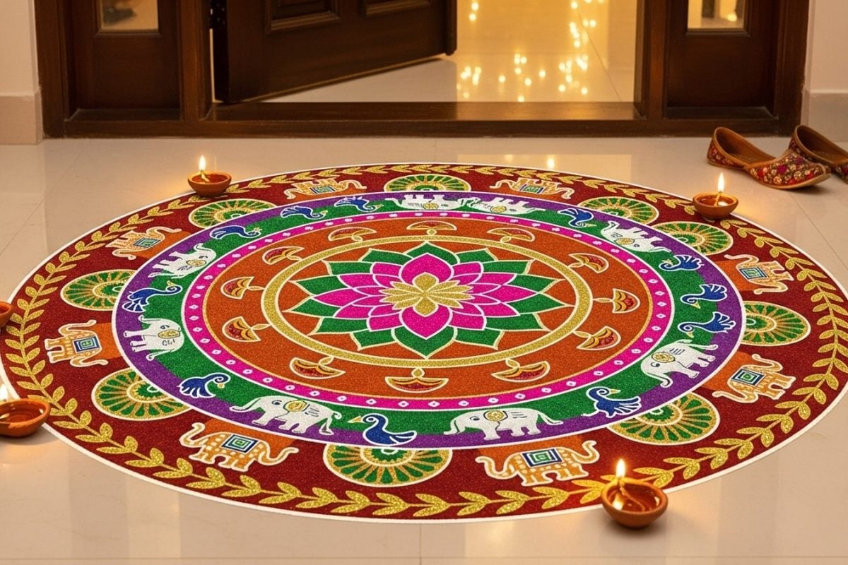 Diwali Done? Here’s How To Peel Off Rangoli Stickers Without Destroying Your Floors