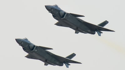 The J-20A boasts advanced aerodynamics and a stealth design, featuring a very low radar cross-section front profile. (Representative/AP)