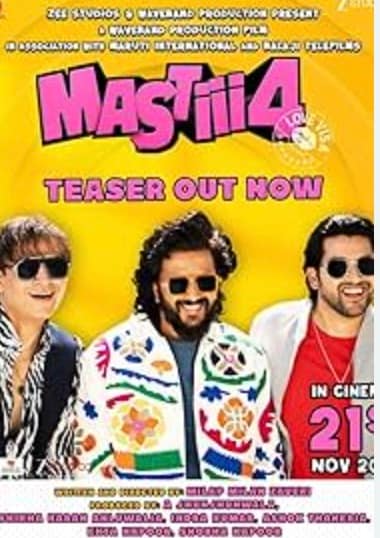  Mastii 4: Riteish Deshmukh, Vivek Oberoi, and Aftab Shivdasani return as Amar, Meet, and Prem in Milap Zaveri's Mastiii 4. The film releases on November 21. 