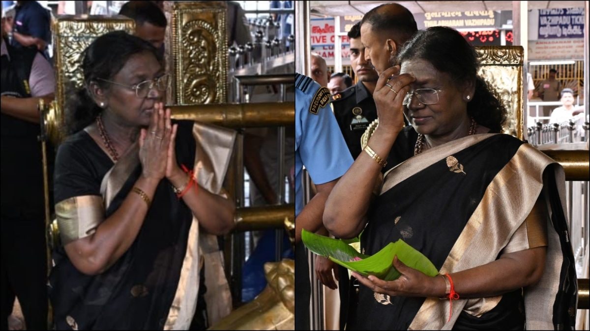 Droupadi Murmu Becomes First Woman President To Offer Prayers At Kerala's Sabarimala Temple