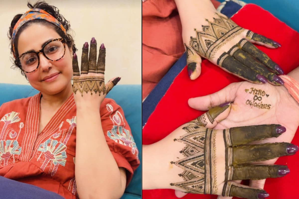Hina Khan Shows Off Mehendi for Karwa Chauth