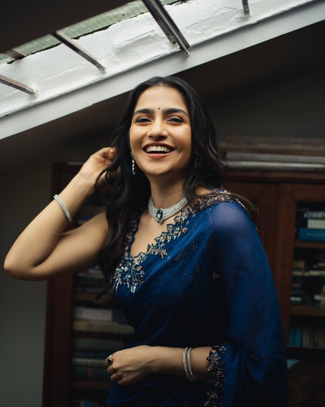 Kantara Chapter 1 Star Rukmini Vasanth's Gorgeous Saree Blouse Designs Kantara Chapter 1 Star Rukmini Vasanth's Gorgeous Saree Blouse Designs