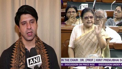 BJP spokesperson Shehzad Poonawalla (left) calls out TMC MP Kakoli Dastidar (Right)
