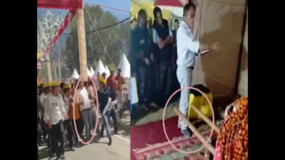 Despite 1,200 police deployed for Dussehra, authorities have not responded to the incident. (News18 Hindi)