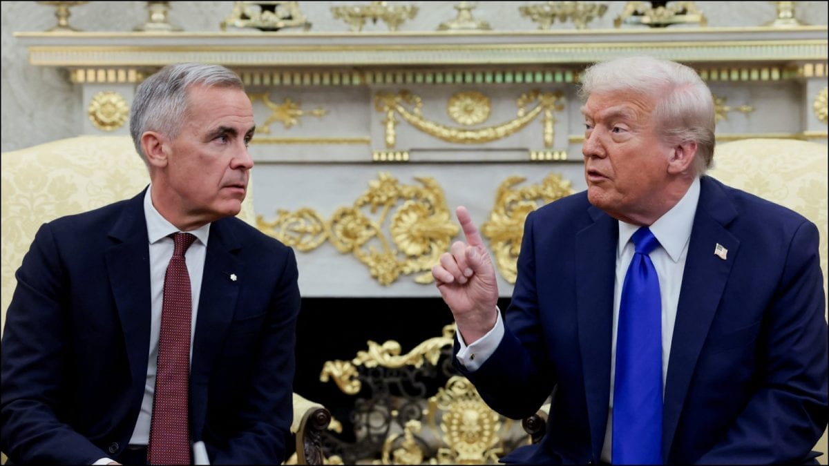 Canadian PM Mark Carney Meets Donald Trump In Bid To Ease US Tariffs | Watch