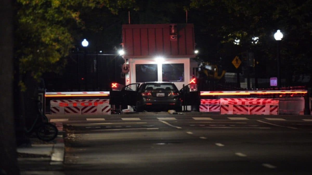 Man Arrested After Crashing Car Into White House Security Gate