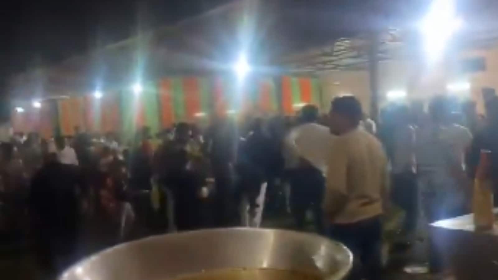 Wedding Event In UP Turns Into Battlefield As Two Groups Clash Over Chicken Fry | Watch