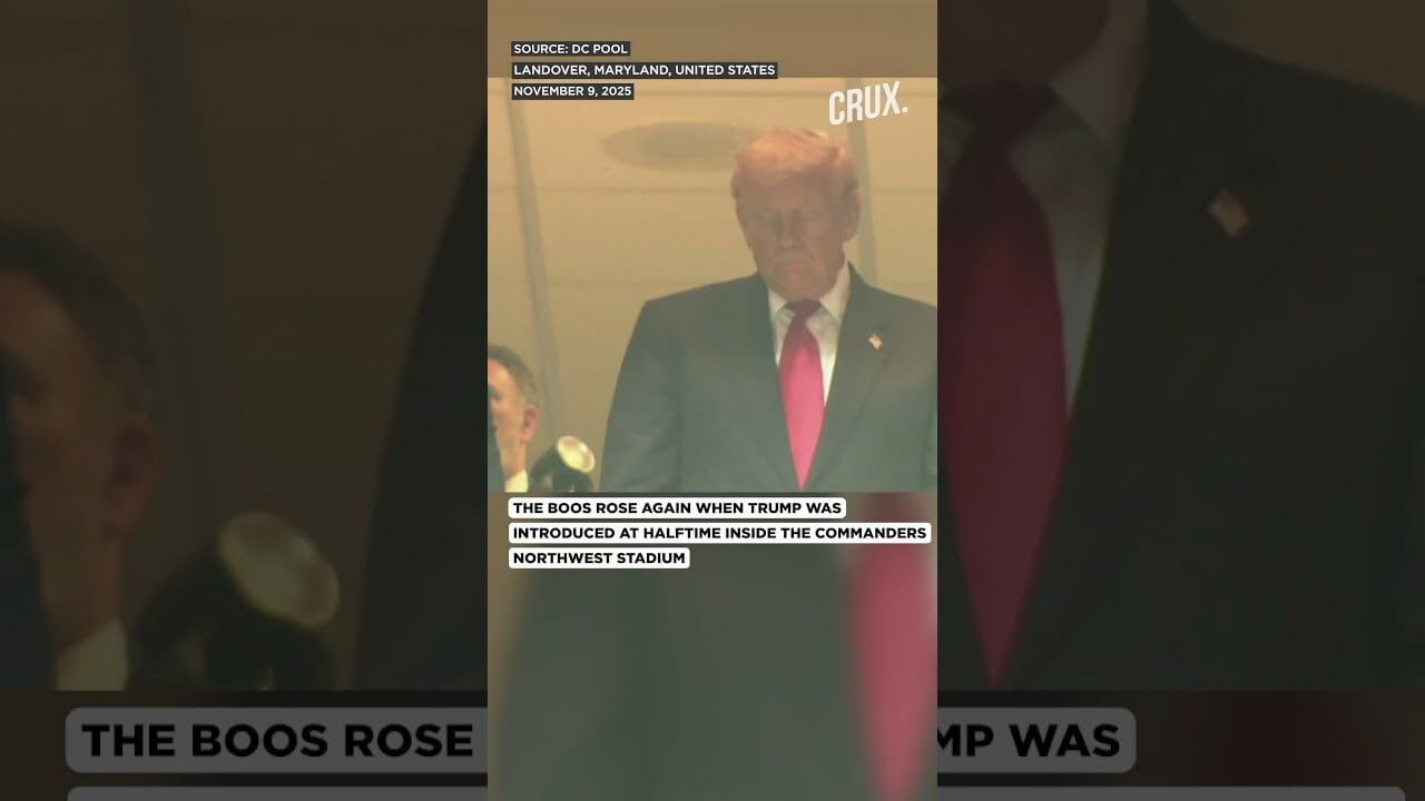 WATCH: Trump Gets Booed At Commanders NFL Game While Swearing In Military Recruits