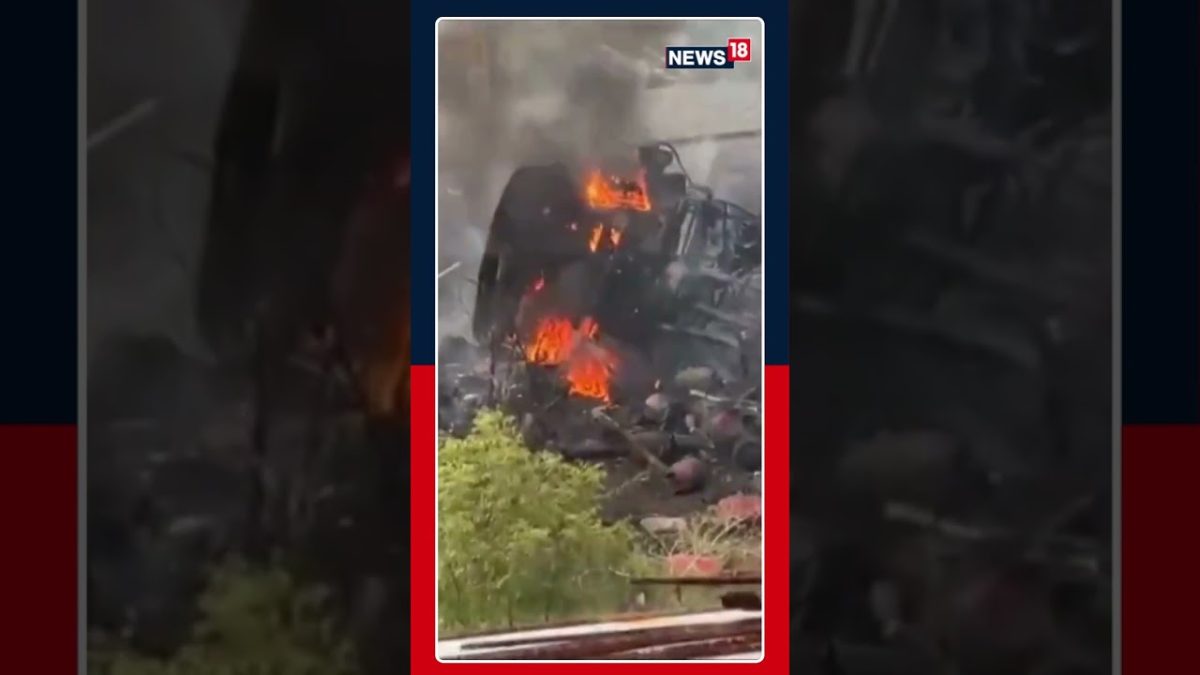 A Truck Carrying LPG Cylinders Caught Fire In Ariyalur, Tamil Nadu ...