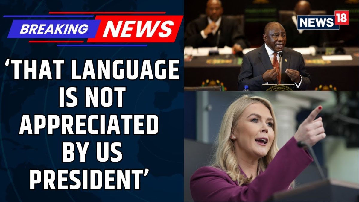 G20 Summit South Africa: Leavitt Slams South African Prime Minster | US Boycotts G20 | News18