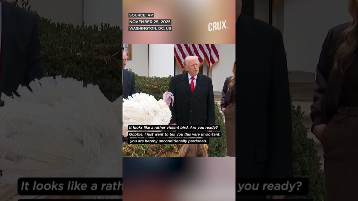 “Was Going To Call Them Chuck And Nancy” Trump Roasts Dems At Turkey Pardon
