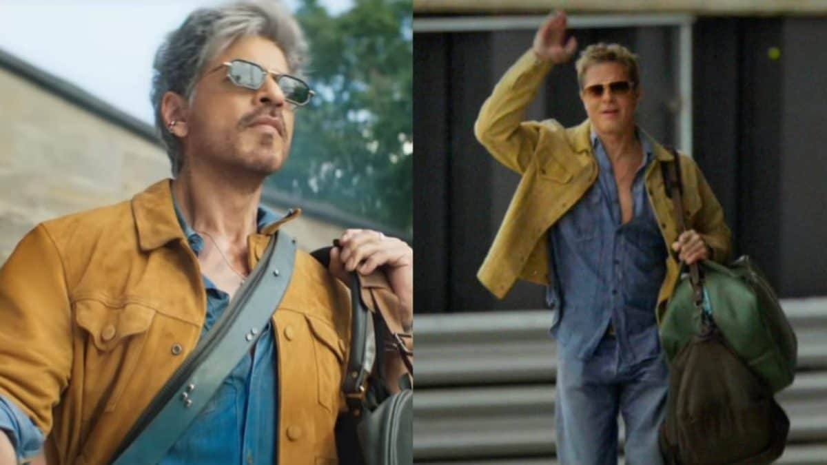 Shah Rukh Khan’s King Look Compared To Brad Pitt’s F1 Costume; Fans Say ‘SRK Wore It First’ | Bollywood News Shah Rukh Khan’s King Look Compared To Brad Pitt’s F1 Costume; Fans Say ‘SRK Wore It First’ | Bollywood News