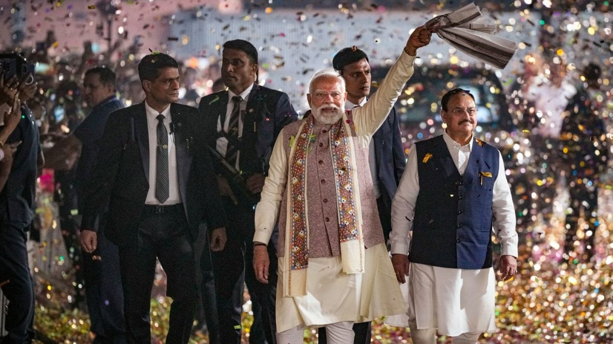 Bihar NDA election win BJP saffron tsunami