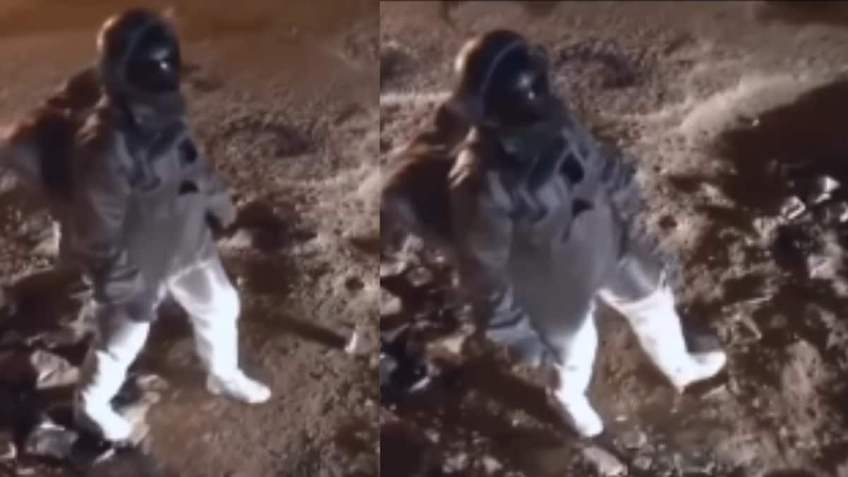 Bengaluru Artist's 'Moonwalk' Highlights Pothole Problem
