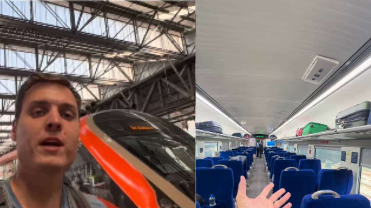 Impressionné par le siège rotatif, un Allemand compare le « train rapide le plus luxueux » d’Inde au train à grande vitesse du Japon – devinez le nom | Nouvelles virales