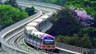 File photo of Bengaluru Metro.  (Photo Credit: X)