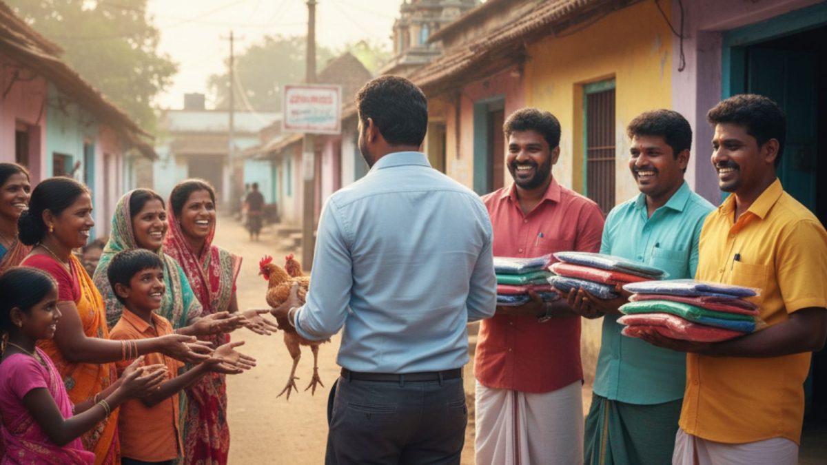 Karnataka Man Quits Alcohol, Gifts Chickens to Village
