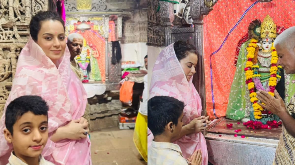 Kangana Ranaut Visits Dwarkadhish Temple, Shares Spiritual Experience