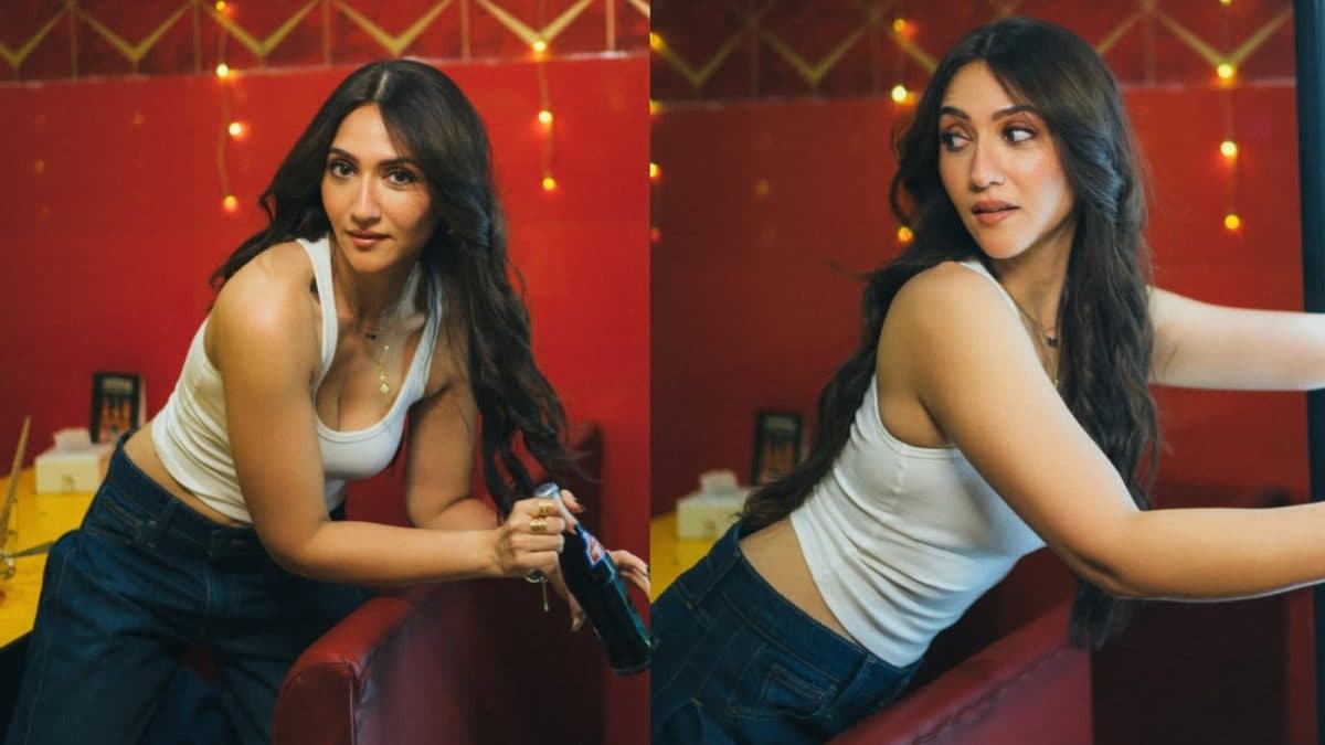 Sexy! Sahiba Bali Stuns In White Tank And Denims, Leaves Fans Swooning