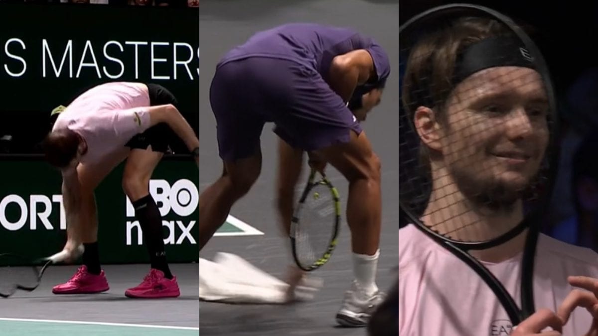 Bublik Breaks Racket; Auger-Aliassime Picks Up The Pieces To Reach Paris Masters Final | WATCH