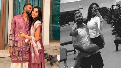 Hardik Pandya Kisses Mahieka Sharma, Lifts Her In His Arms In New