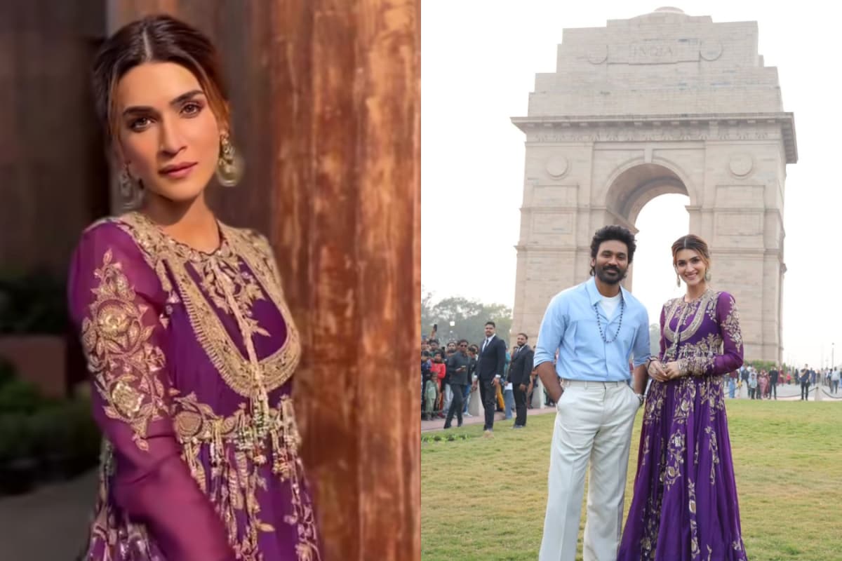 Kriti Sanon Sun Kissed In Delhi; Dazzles In Anamika Khanna Anarkali Set 
