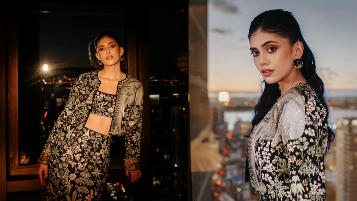 Sanjana Sanghi Takes Over New York In Anita Dongre Couture; Pays Homage To The 400-Year-Old Pichhwai Craft