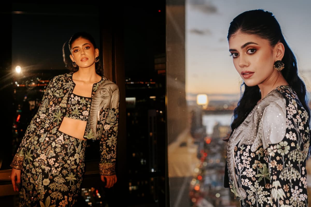 Sanjana Sanghi Takes Over New York In Anita Dongre Couture; Pays Homage To The 400-Year-Old Pichhwai Craft
