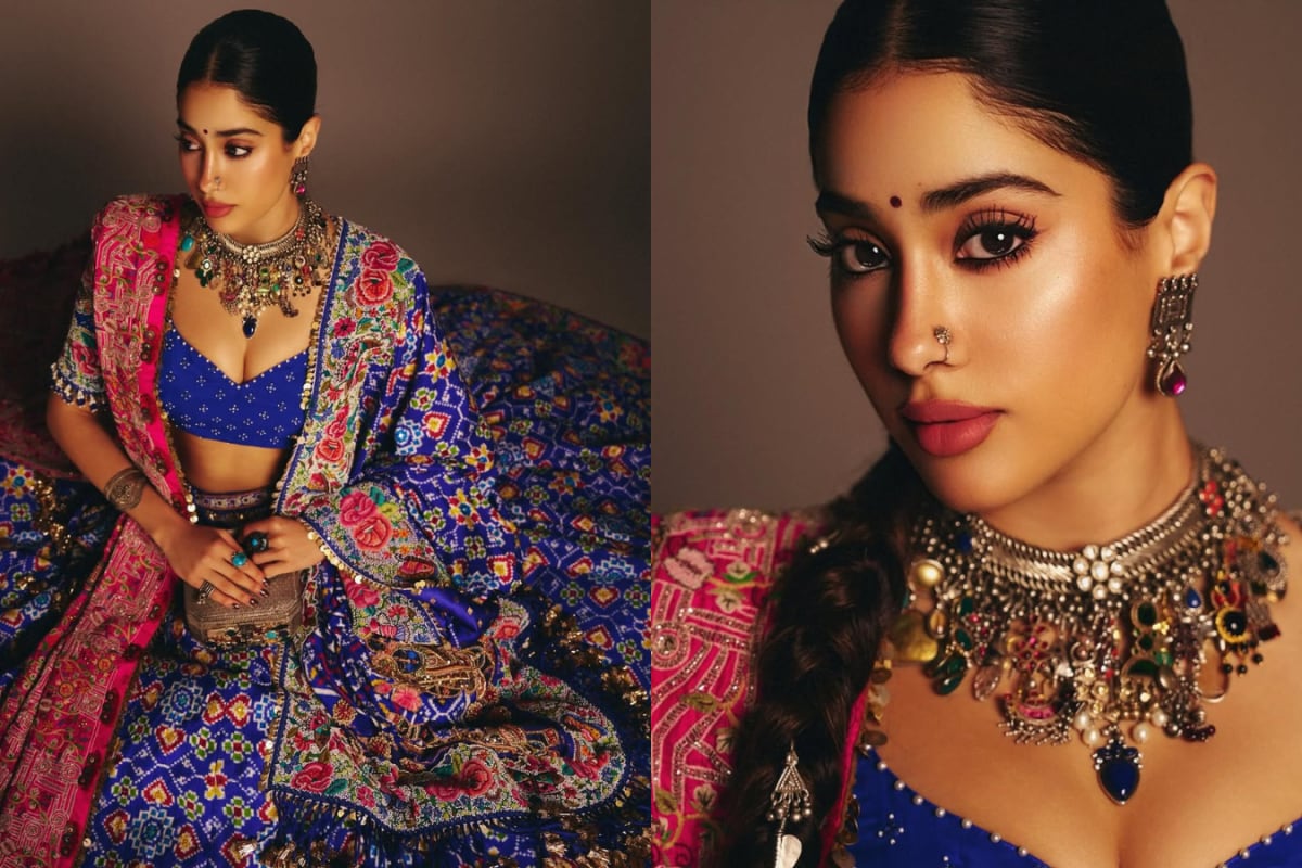 Janhvi Kapoor Shines In ₹2.86 Lakh Silver Purse And Custom Jigyam Lehenga For Friend's Mehendi