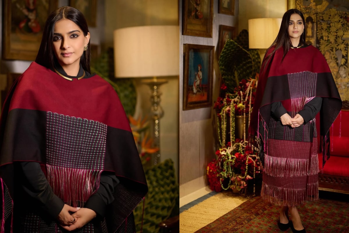 Sonam Kapoor Spotlights Manipuri Weaving With Stunning EAST By Easternlight Zimik Ensemble