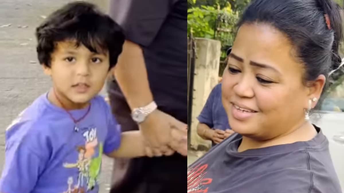Bharti Singh’s Son Gola Playfully Grabs Paparazzo’s Phone