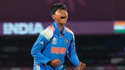 Star Indian bowler Kranti Gaud (AP)