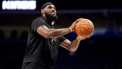 LeBron James for the LA Lakers (X)