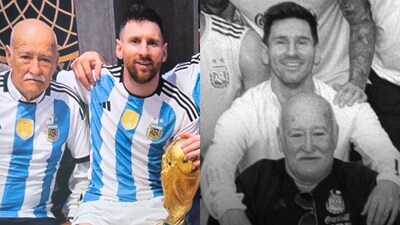 Lionel Messi bersama Omar Souto