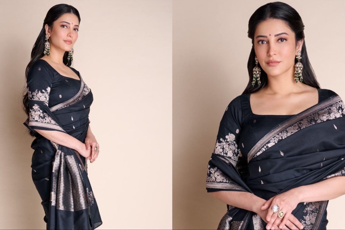 Shruti Haasan Makes A Case For The Black Banarasi As The New Festive Classic