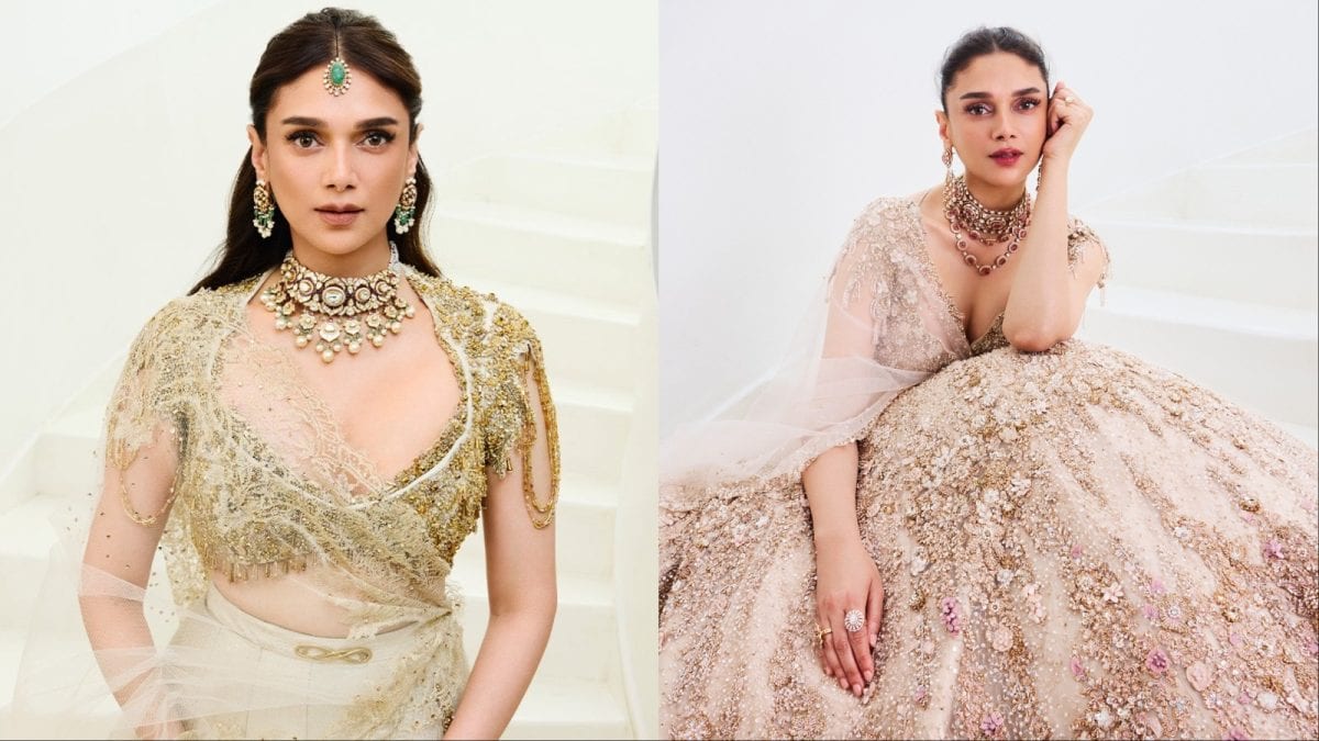 Aditi Rao Hydari Brings Gaurav Gupta’s Bridal Fantasy To Life In Two Stunning Looks | Fashion News
