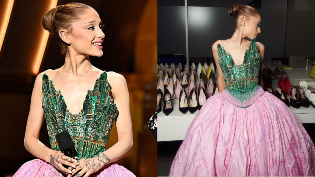 Ariana Grande Honors "Wicked" Role in Custom Rahul Mishra Couture