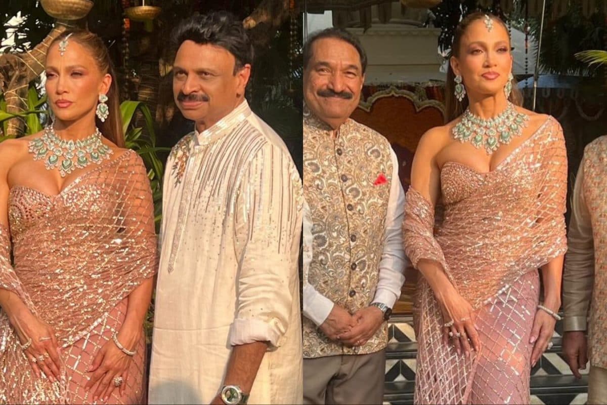 Jennifer Lopez Brings High-Voltage Glamour To Udaipur In A Manish Malhotra Saree