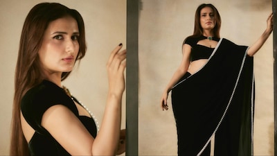 Fatima Sana Shaikh redefines winter glamour In a black velvet saree