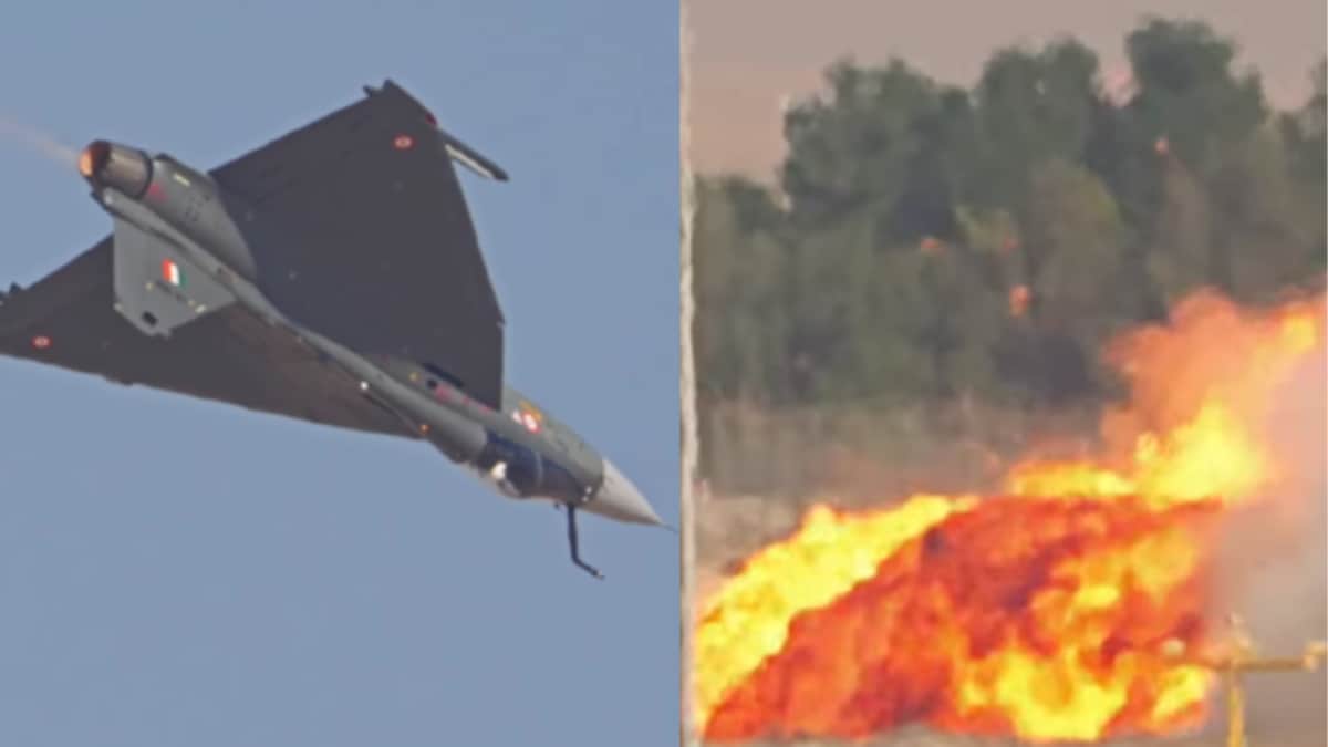 Tejas Fighter Jet Seen Descending, Bursting Into Flames At Dubai Air Show | Video