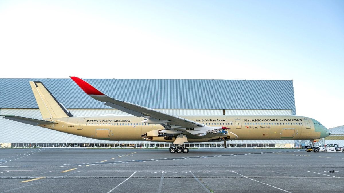 Qantas Unveils First Airbus A350 for Project Sunrise Nonstop Flights